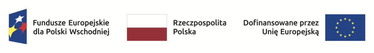 Fundusze Europejskie dla Polski Wschodniej · Rzeczpospolita Polska · Dofinansowane przez Unię Europejską